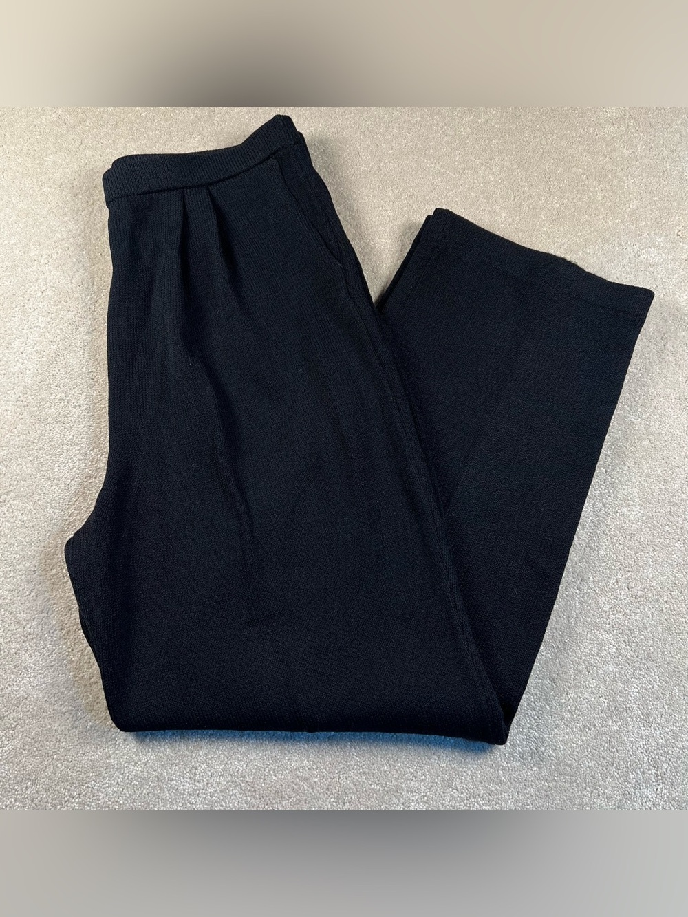 St John Basics Pants Black Pull On Stretchy Casual‎ Women's 12
